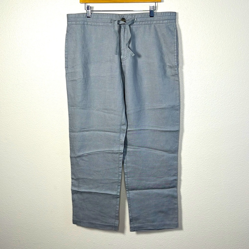 Tommy Hilfiger 100% Linen  Gray Pants
